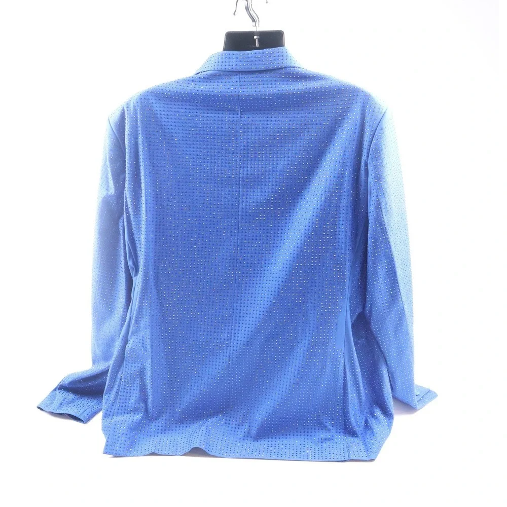 Royal Blue Rhinestone Embellished Ferrucci 2 Piece Suit ST-30  50J 44P NWT